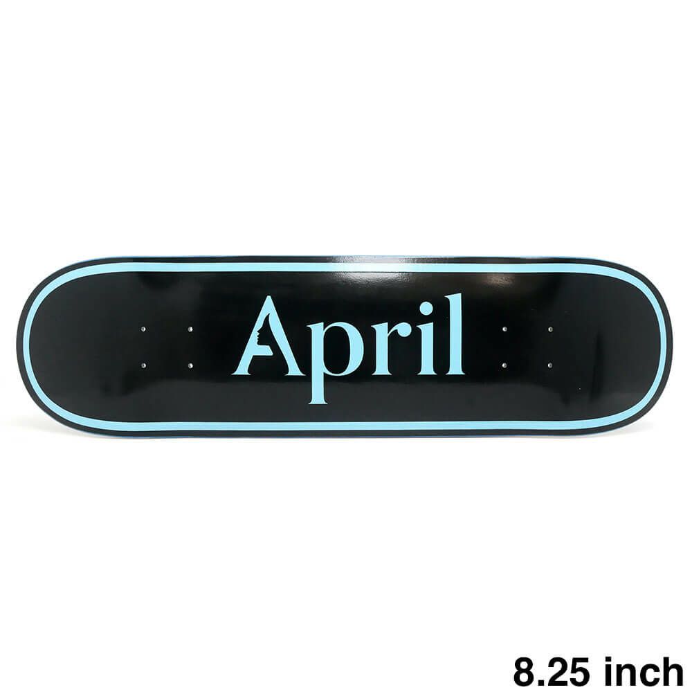 APRIL DECK エイプリル デッキ TEAM OG LOGO BLUE BLACK 8.25 スケートボード スケボー 1