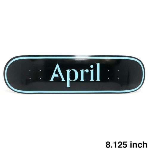 APRIL DECK エイプリル デッキ TEAM OG LOGO BLUE BLACK 8.125 スケートボード スケボー 1