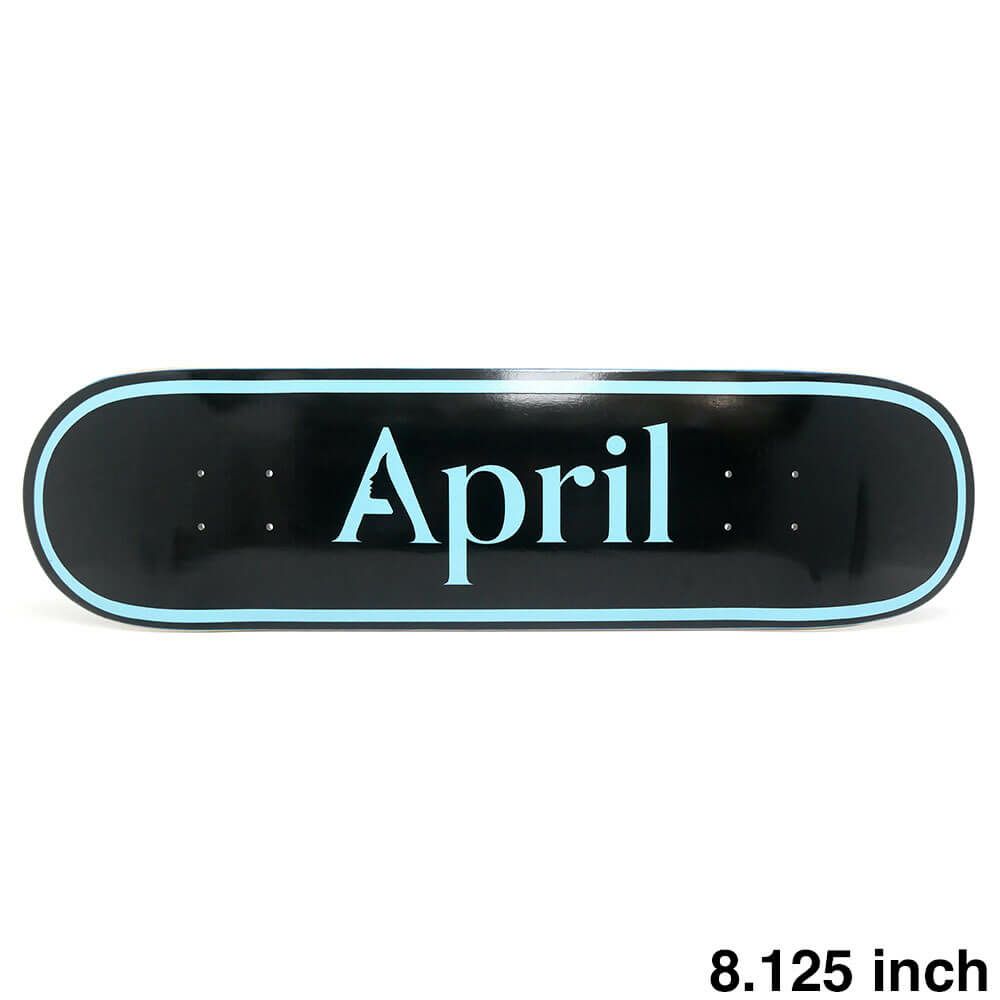 APRIL DECK エイプリル デッキ TEAM OG LOGO BLUE BLACK 8.125 スケートボード スケボー 1