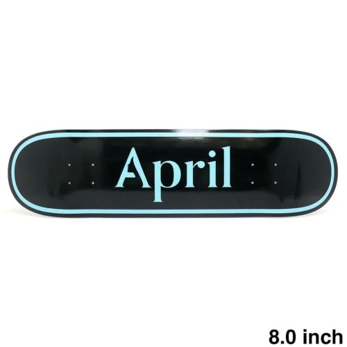 APRIL DECK エイプリル デッキ TEAM OG LOGO BLUE BLACK 8.0 スケートボード スケボー 1