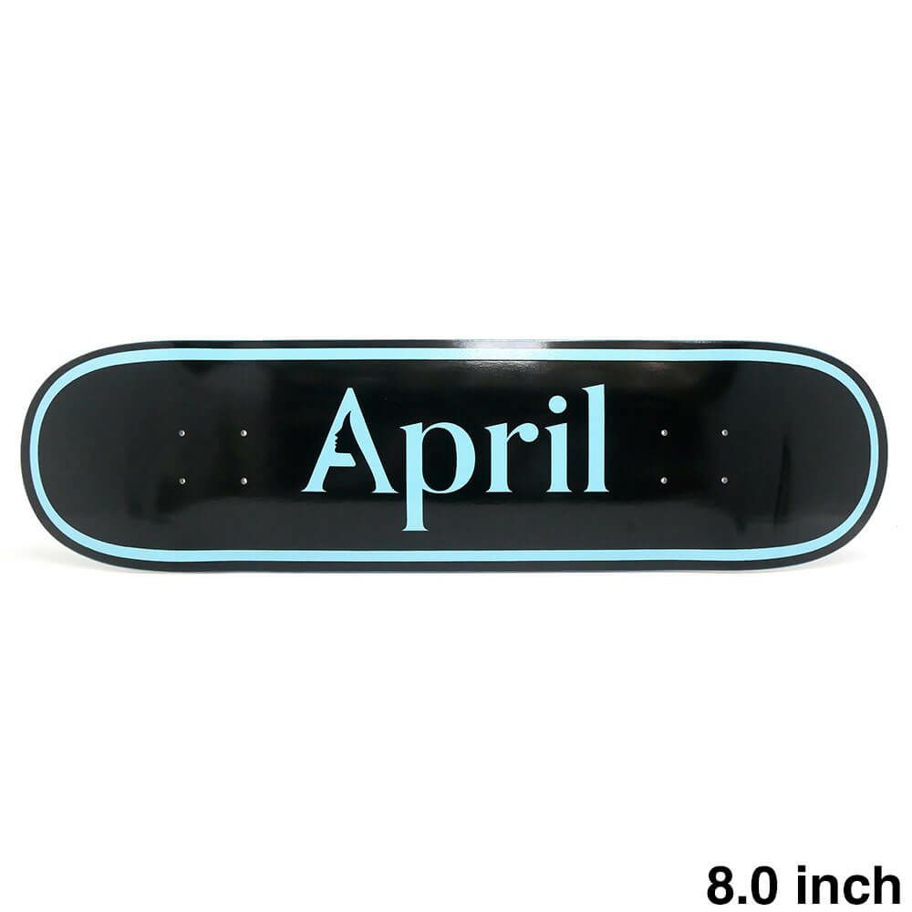 APRIL DECK エイプリル デッキ TEAM OG LOGO BLUE BLACK 8.0 スケートボード スケボー 1