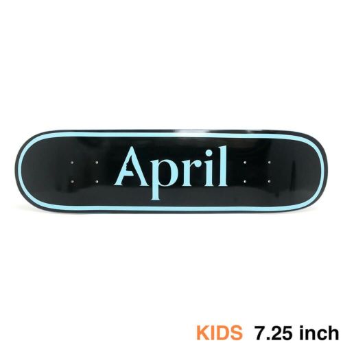 APRIL DECK エイプリル デッキ（子供用） TEAM OG LOGO BLUE BLACK MINI 7.25 スケートボード スケボー 1
