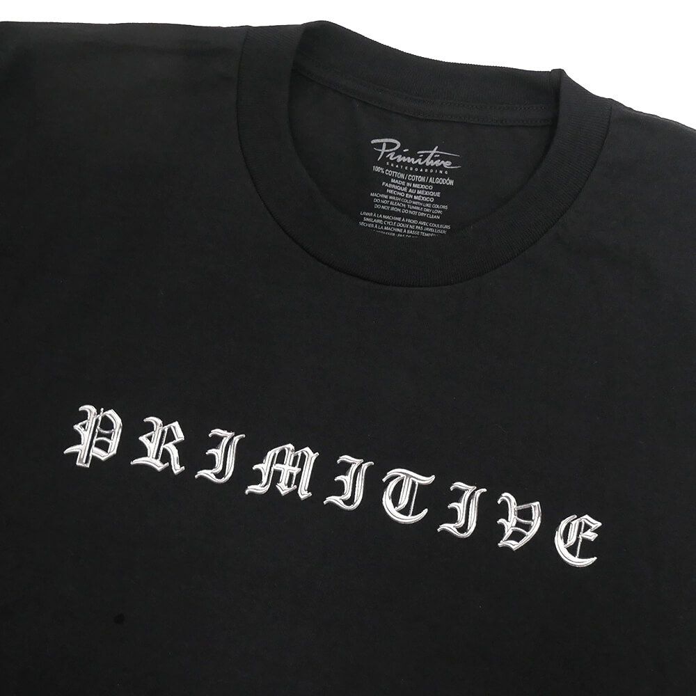 PRIMITIVE T-SHIRT プリミティブ Tシャツ BROADCAST BLACK スケートボード スケボー 2