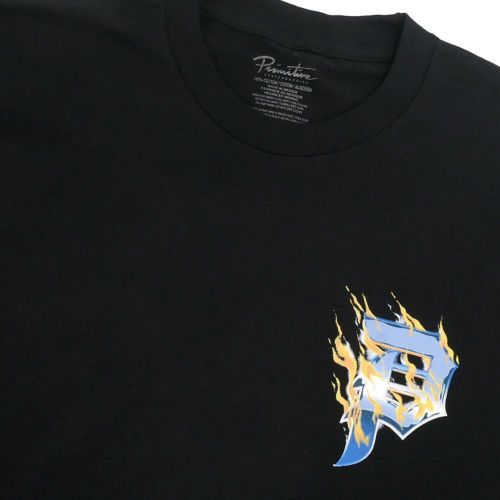 PRIMITIVE T-SHIRT プリミティブ Tシャツ MELTDOWN BLACK スケートボード スケボー 2