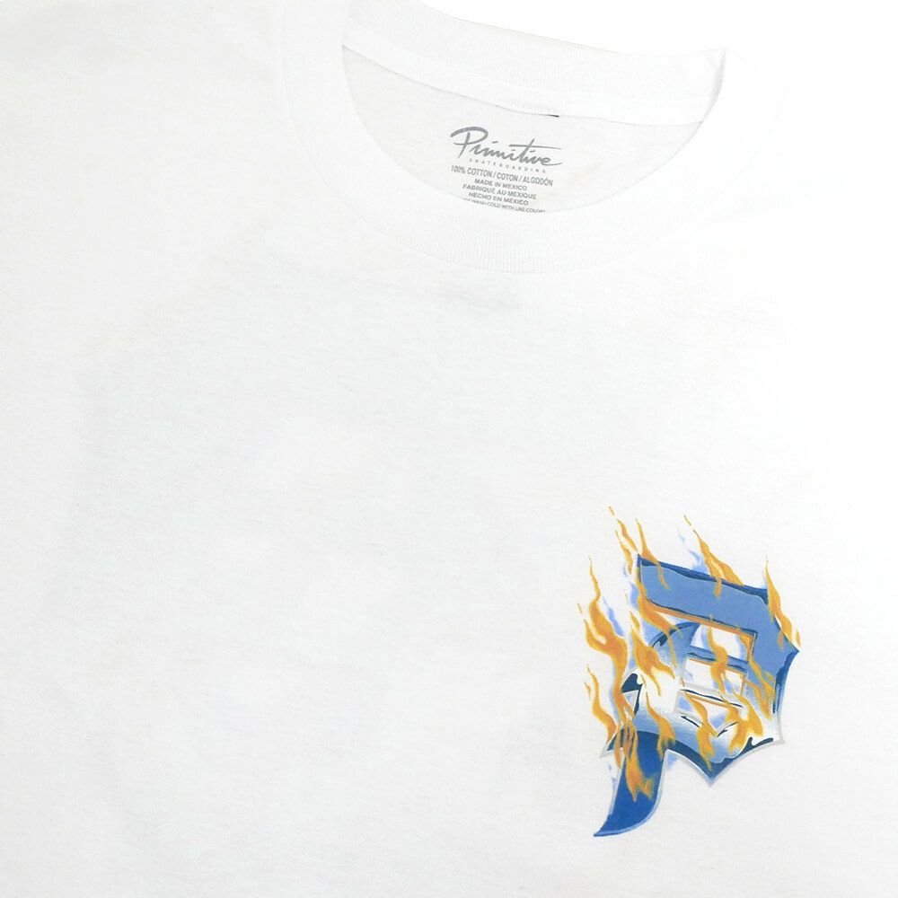 PRIMITIVE T-SHIRT プリミティブ Tシャツ MELTDOWN WHITE スケートボード スケボー 2