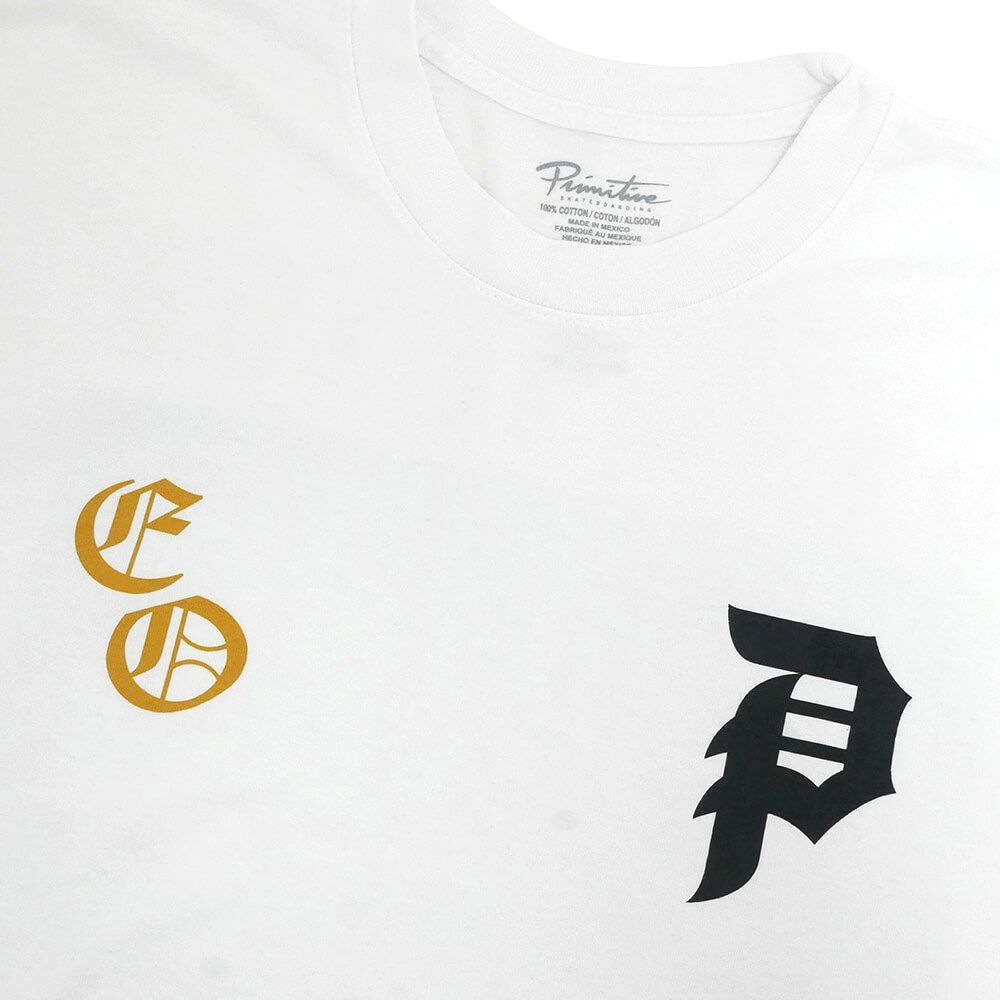 PRIMITIVE T-SHIRT プリミティブ Tシャツ LOW AND SLOW HW WHITE スケートボード スケボー 2
