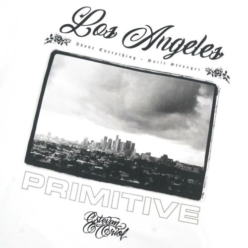 PRIMITIVE T-SHIRT プリミティブ Tシャツ CITY OF LOS ANGELES HW WHITE スケートボード スケボー 3
