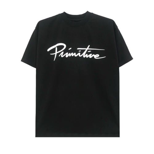 PRIMITIVE T-SHIRT プリミティブ Tシャツ NUEVO SCRIPT HW BLACK スケートボード スケボー 