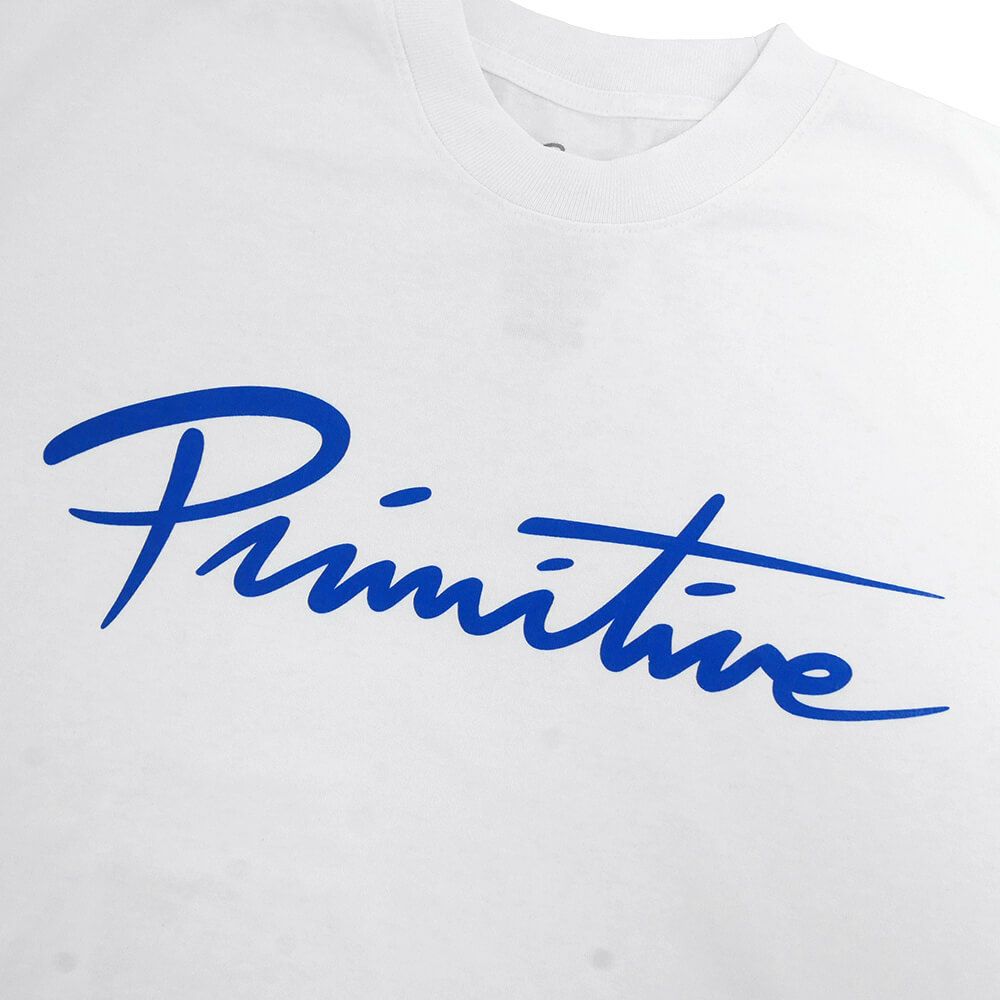 PRIMITIVE T-SHIRT プリミティブ Tシャツ NUEVO SCRIPT HW WHITE スケートボード スケボー 1