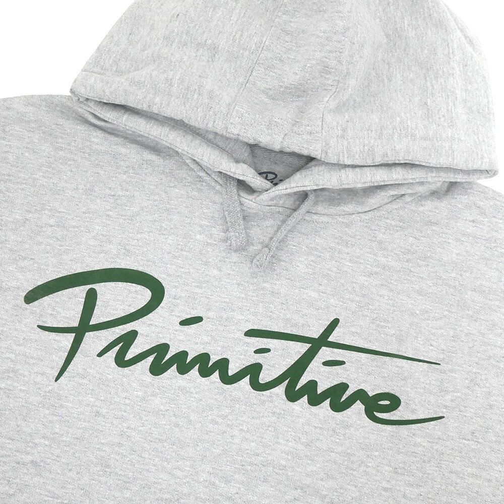 PRIMITIVE HOOD プリミティブ パーカー NUEVO SCRIPT GREY スケートボード スケボー 1