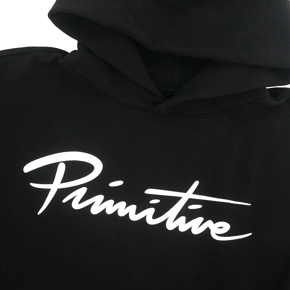 PRIMITIVE HOOD プリミティブ パーカー NUEVO SCRIPT BLACK スケートボード スケボー 1