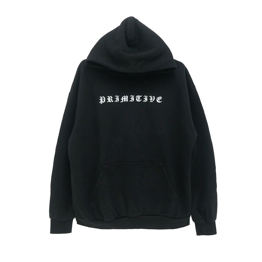 PRIMITIVE HOOD プリミティブ パーカー BROADCAST BLACK スケートボード スケボー 1