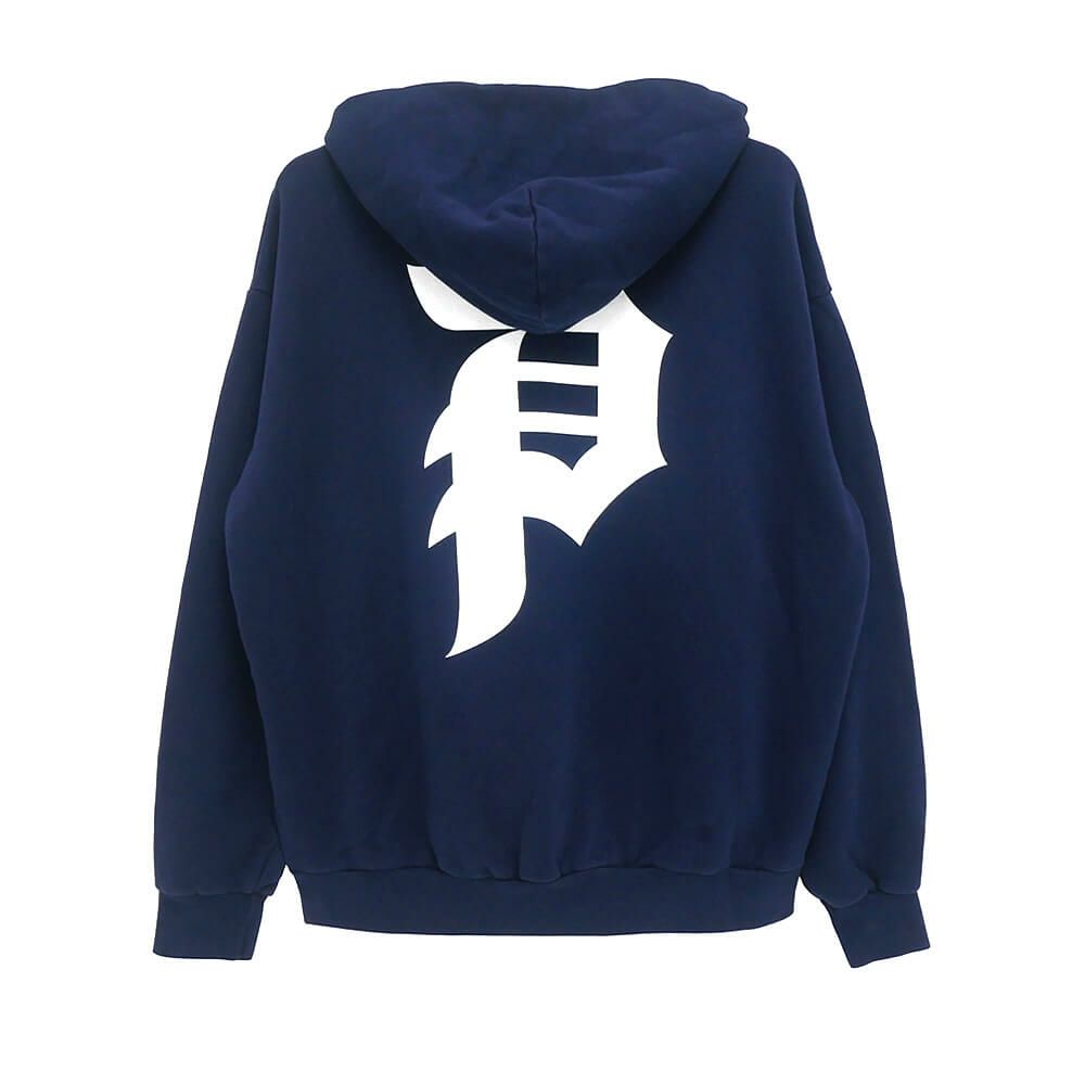 PRIMITIVE HOOD プリミティブ パーカー DIRTY P NAVY スケートボード スケボー 