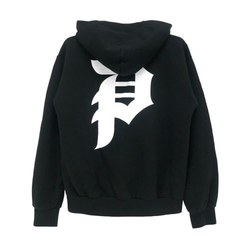 PRIMITIVE HOOD プリミティブ パーカー DIRTY P BLACK スケートボード スケボー 