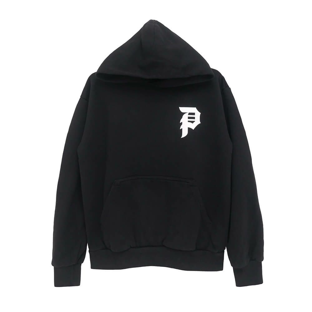 PRIMITIVE HOOD プリミティブ パーカー DIRTY P BLACK スケートボード スケボー 1