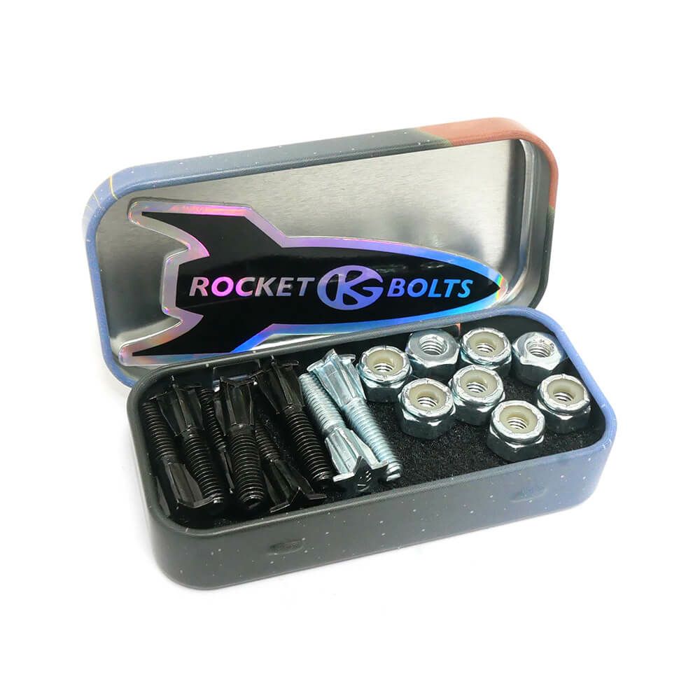 GRIND KING BOLT グラインドキング ボルト 1インチ ROCKETBOLTS BLACK/SILVER スケートボード スケボー 2