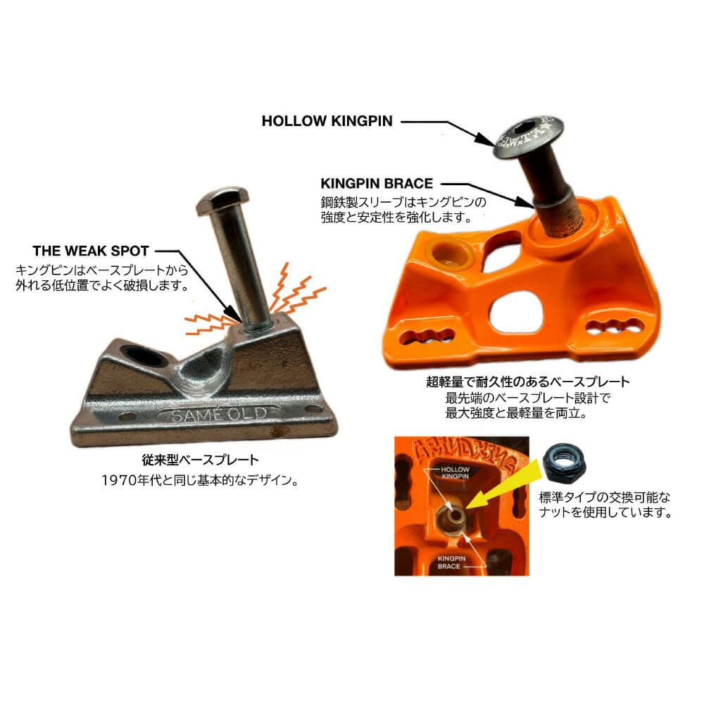 GRIND KING TRUCK グラインドキング トラック LOCKER 8.25 シルバー スケートボード スケボー 11