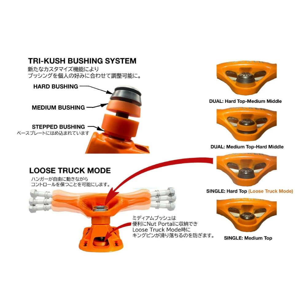 GRIND KING TRUCK グラインドキング トラック LOCKER 8.25 シルバー スケートボード スケボー 12