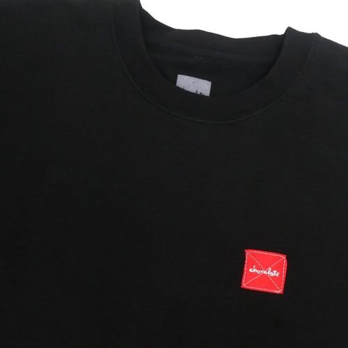 CHOCOLATE CREW SWEAT チョコレート トレーナー SQUARE LABEL BLACK スケートボード スケボー 1