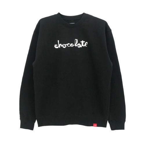 CHOCOLATE CREW SWEAT チョコレート トレーナー ORIGINAL CHUNK BLACK スケートボード スケボー 