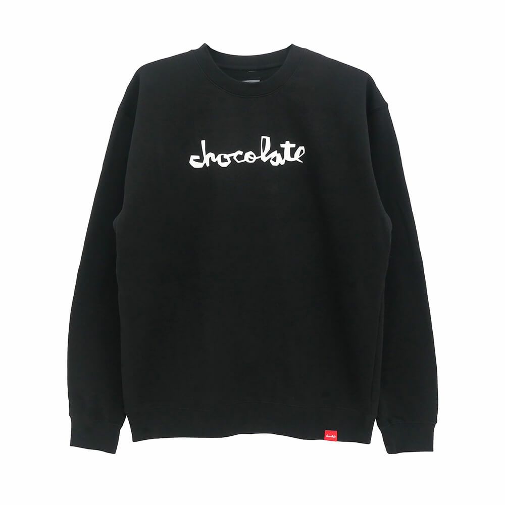 CHOCOLATE CREW SWEAT チョコレート トレーナー ORIGINAL CHUNK BLACK スケートボード スケボー 