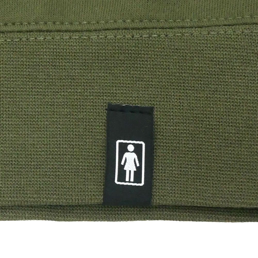 GIRL CREW SWEAT ガール トレーナー 93 TIL LOVERS OG OLIVE スケートボード スケボー 3