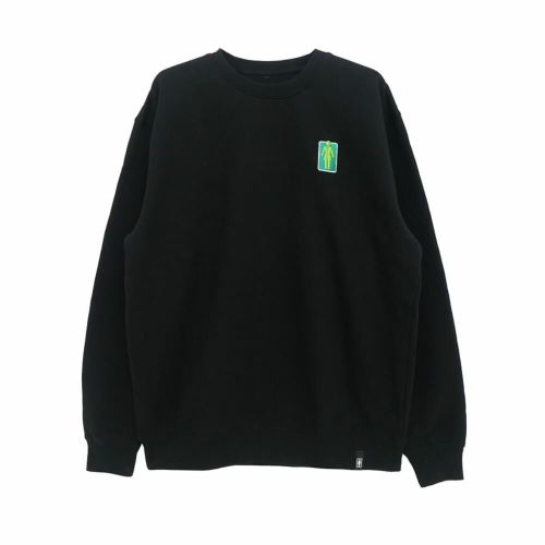 GIRL CREW SWEAT ガール トレーナー 93 TIL LOVERS OG BLACK スケートボード スケボー 
