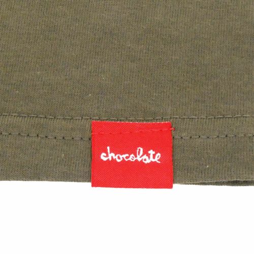 （アウトレット価格 6,380円 → 4,990円）CHOCOLATE T-SHIRT チョコレート Tシャツ CHUNK OLIVE サイズが小さい（Lサイズ規格） スケートボード スケボー　3
