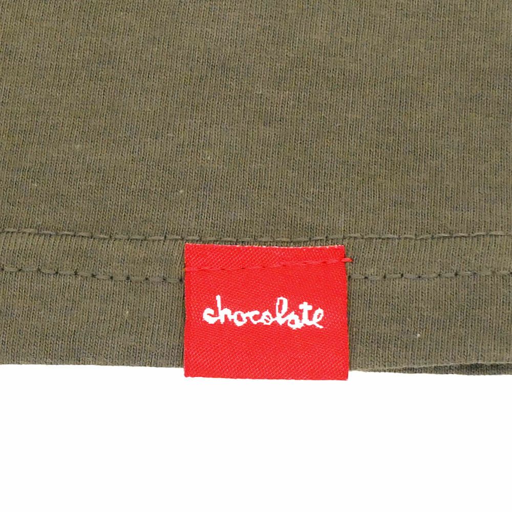 （アウトレット価格 6,380円 → 4,990円）CHOCOLATE T-SHIRT チョコレート Tシャツ CHUNK OLIVE サイズが小さい（Lサイズ規格） スケートボード スケボー　3