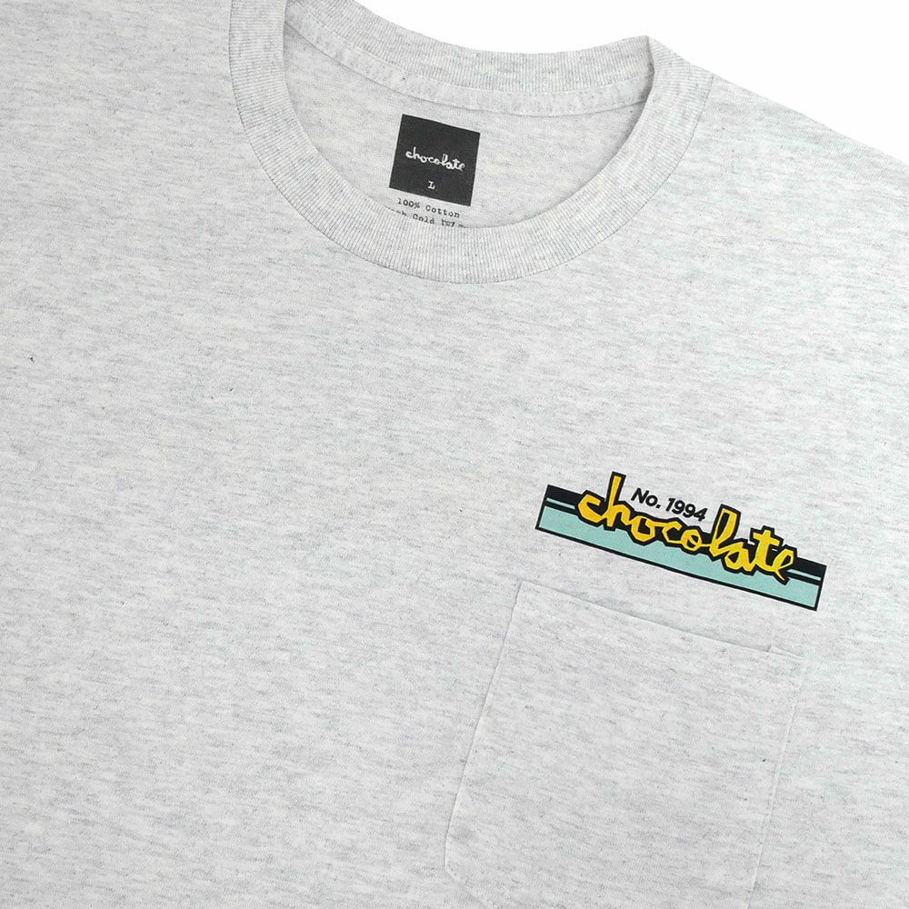 （アウトレット価格 6,380円 → 4,990円）CHOCOLATE T-SHIRT チョコレート Tシャツ CREAT & STREET GREY サイズが小さい（Lサイズ規格） スケートボード スケボー 2