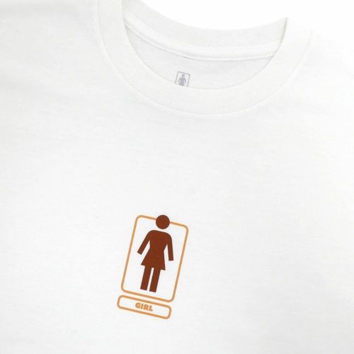 （アウトレット価格 6,380円 → 4,990円）GIRL T-SHIRT ガール Tシャツ SHACKY OG WHITE 汚れ スケートボード スケボー 2
