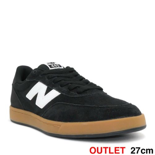 （アウトレット価格）NEW BALANCE NUMERIC SHOES ニューバランス ヌメリック シューズ スニーカー 440 V2 NM440BNG BLACK/GUM 箱のサイズ表記に誤りあり スケートボード スケボー　1