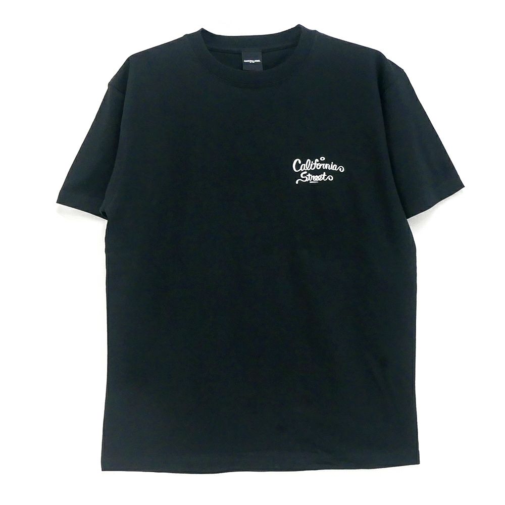CALIFORNIA STREET T-SHIRT カリフォルニアストリート Tシャツ HUNTING by ESOW BLACK スケートボード スケボー 01