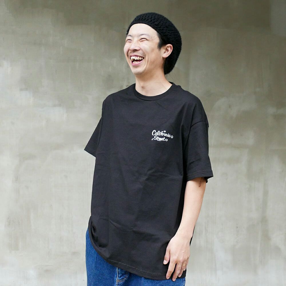 CALIFORNIA STREET T-SHIRT カリフォルニアストリート Tシャツ HUNTING by ESOW BLACK スケートボード スケボー 05