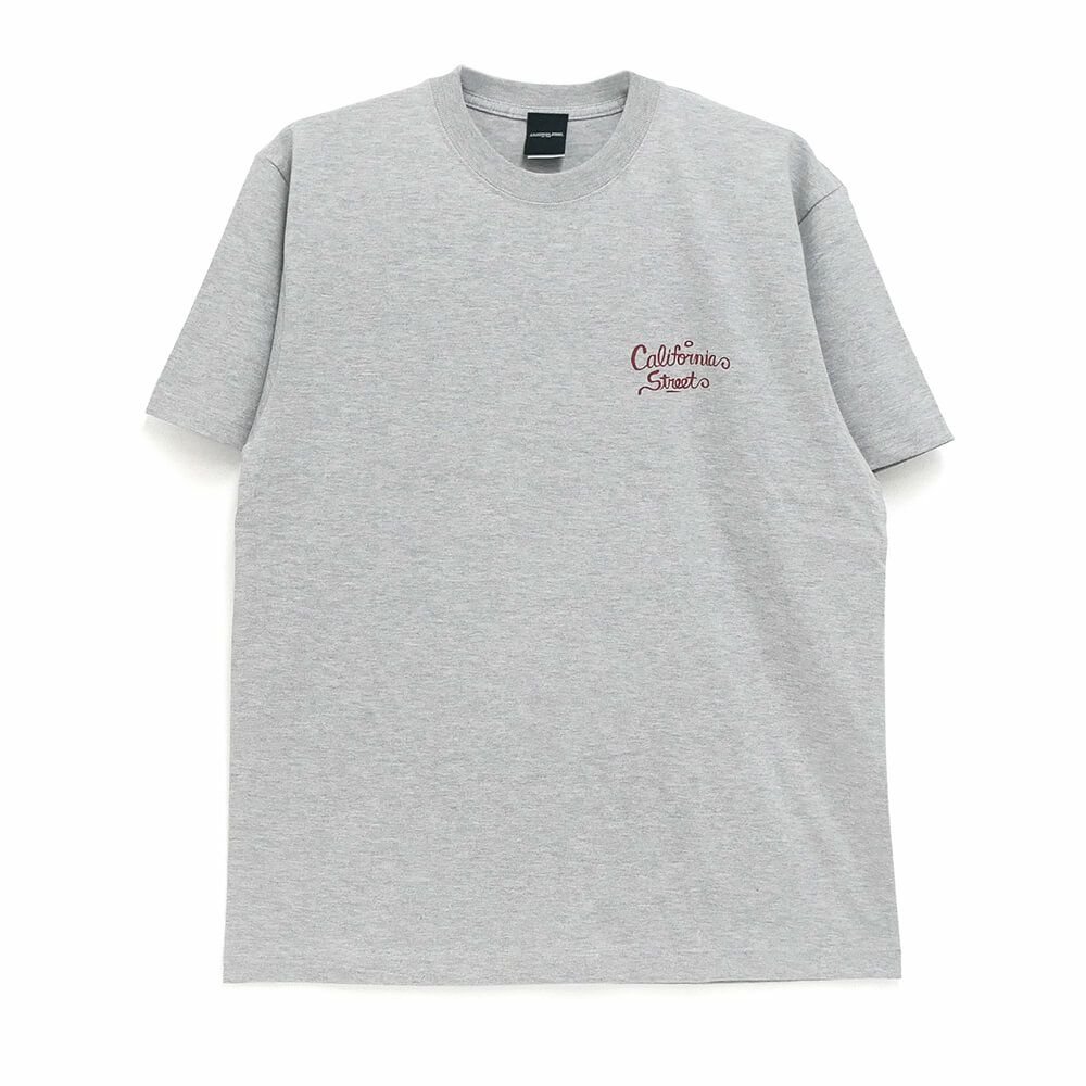 CALIFORNIA STREET T-SHIRT カリフォルニアストリート Tシャツ HUNTING by ESOW GREY スケートボード スケボー 01