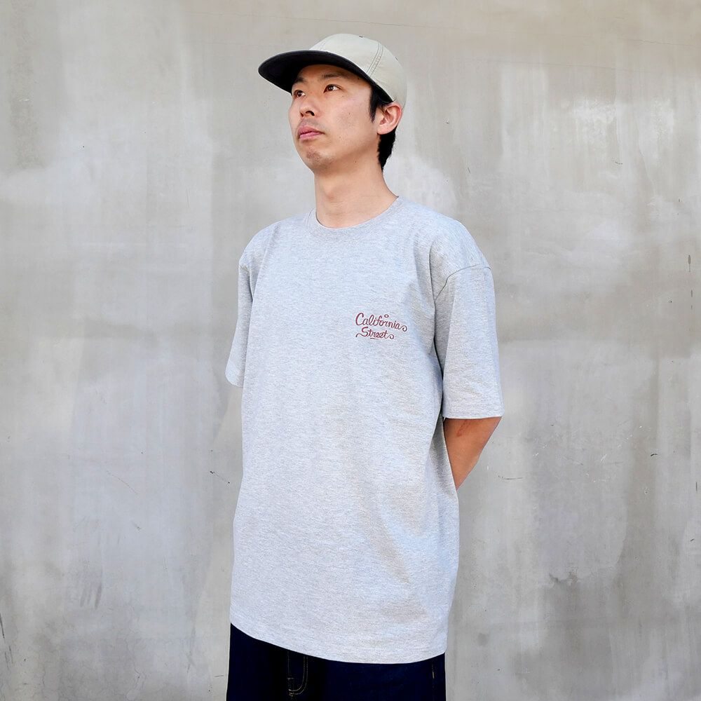 CALIFORNIA STREET T-SHIRT カリフォルニアストリート Tシャツ HUNTING by ESOW GREY スケートボード スケボー 05