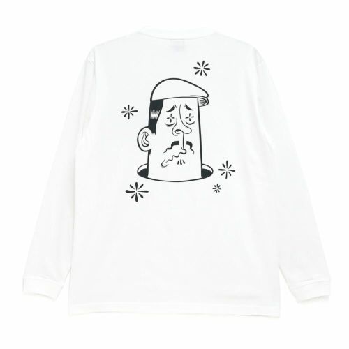 CALIFORNIA STREET LONG SLEEVE カリフォルニアストリート ロングスリーブTシャツ HUNTING by ESOW WHITE スケートボード スケボー