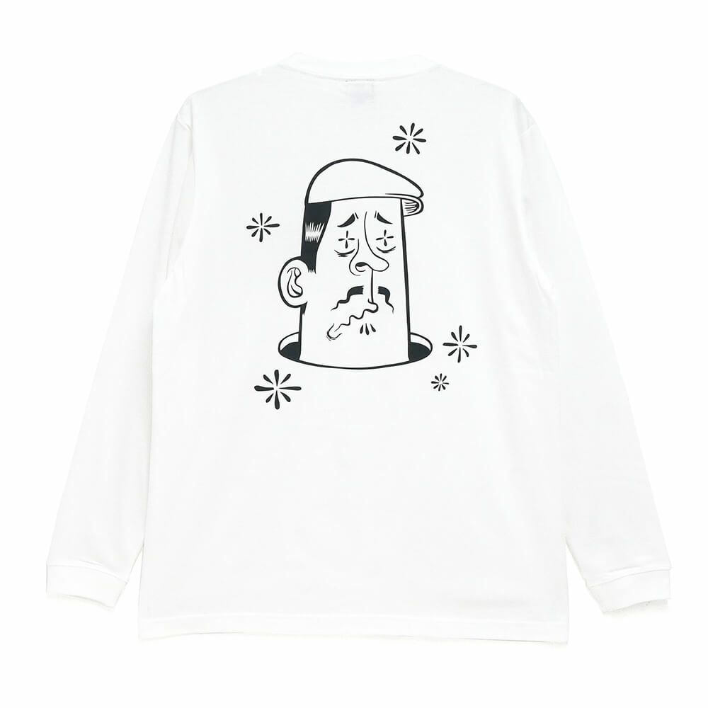 CALIFORNIA STREET LONG SLEEVE カリフォルニアストリート ロングスリーブTシャツ HUNTING by ESOW WHITE スケートボード スケボー