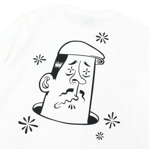 CALIFORNIA STREET LONG SLEEVE カリフォルニアストリート ロングスリーブTシャツ HUNTING by ESOW WHITE スケートボード スケボー 02