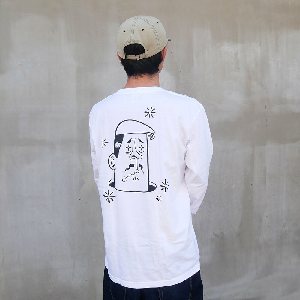 CALIFORNIA STREET LONG SLEEVE カリフォルニアストリート ロングスリーブTシャツ HUNTING by ESOW WHITE スケートボード スケボー 04