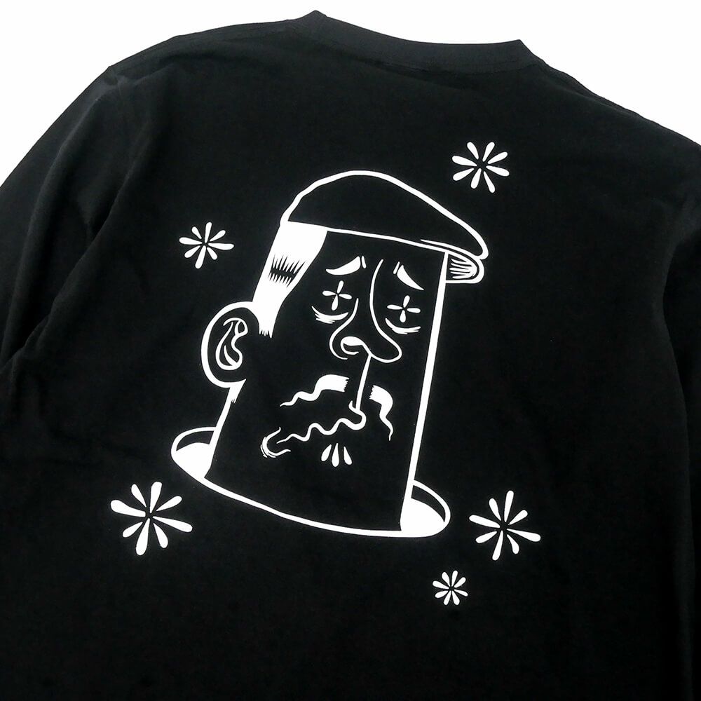 CALIFORNIA STREET LONG SLEEVE カリフォルニアストリート ロングスリーブTシャツ HUNTING by ESOW BLACK スケートボード スケボー 02