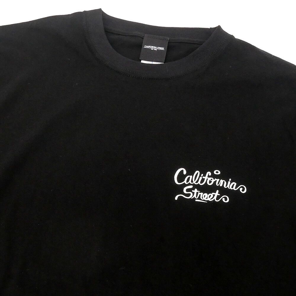 CALIFORNIA STREET LONG SLEEVE カリフォルニアストリート ロングスリーブTシャツ HUNTING by ESOW BLACK スケートボード スケボー 03