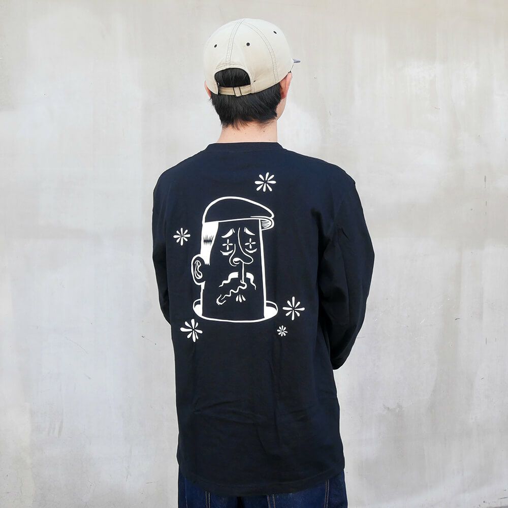CALIFORNIA STREET LONG SLEEVE カリフォルニアストリート ロングスリーブTシャツ HUNTING by ESOW BLACK スケートボード スケボー 04
