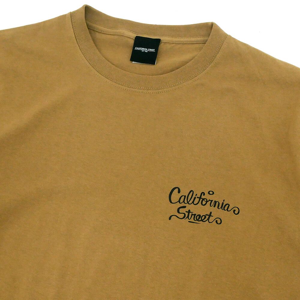 CALIFORNIA STREET LONG SLEEVE カリフォルニアストリート ロングスリーブTシャツ HUNTING by ESOW DARK CAMEL スケートボード スケボー 03