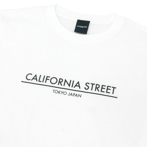 CALIFORNIA STREET LONG SLEEVE カリフォルニアストリート ロングスリーブTシャツ LOGO BAR WHITE スケートボード スケボー 01