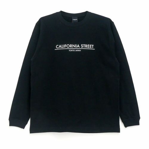 CALIFORNIA STREET LONG SLEEVE カリフォルニアストリート ロングスリーブTシャツ LOGO BAR BLACK スケートボード スケボー
