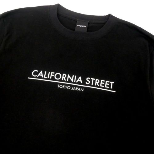CALIFORNIA STREET LONG SLEEVE カリフォルニアストリート ロングスリーブTシャツ LOGO BAR BLACK スケートボード スケボー 01