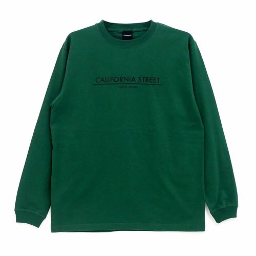 CALIFORNIA STREET LONG SLEEVE カリフォルニアストリート ロングスリーブTシャツ LOGO BAR IVY GREEN スケートボード スケボー