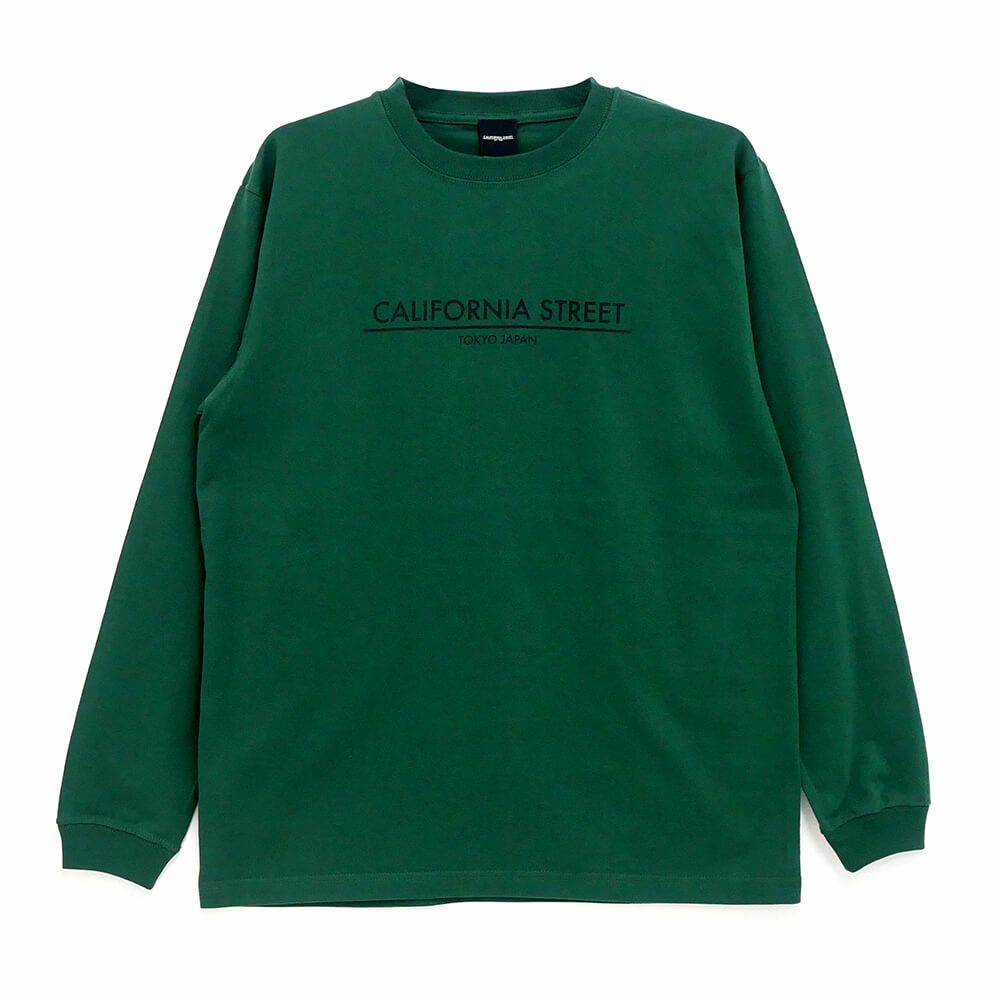 CALIFORNIA STREET LONG SLEEVE カリフォルニアストリート ロングスリーブTシャツ LOGO BAR IVY GREEN スケートボード スケボー