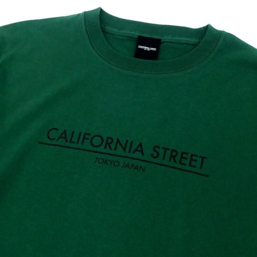 CALIFORNIA STREET LONG SLEEVE カリフォルニアストリート ロングスリーブTシャツ LOGO BAR IVY GREEN スケートボード スケボー 01